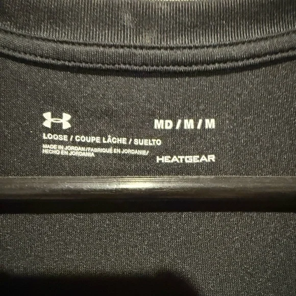 Under Armour Black V-Neck Performance Short Sleeve Tee - Picture 2 of 5